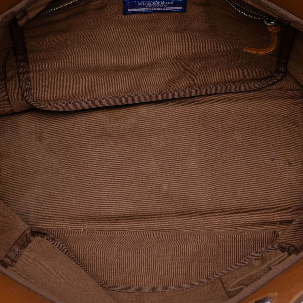 Pre-Loved Burberry Nova Check Canvas Handbag - Picture 4 of 6